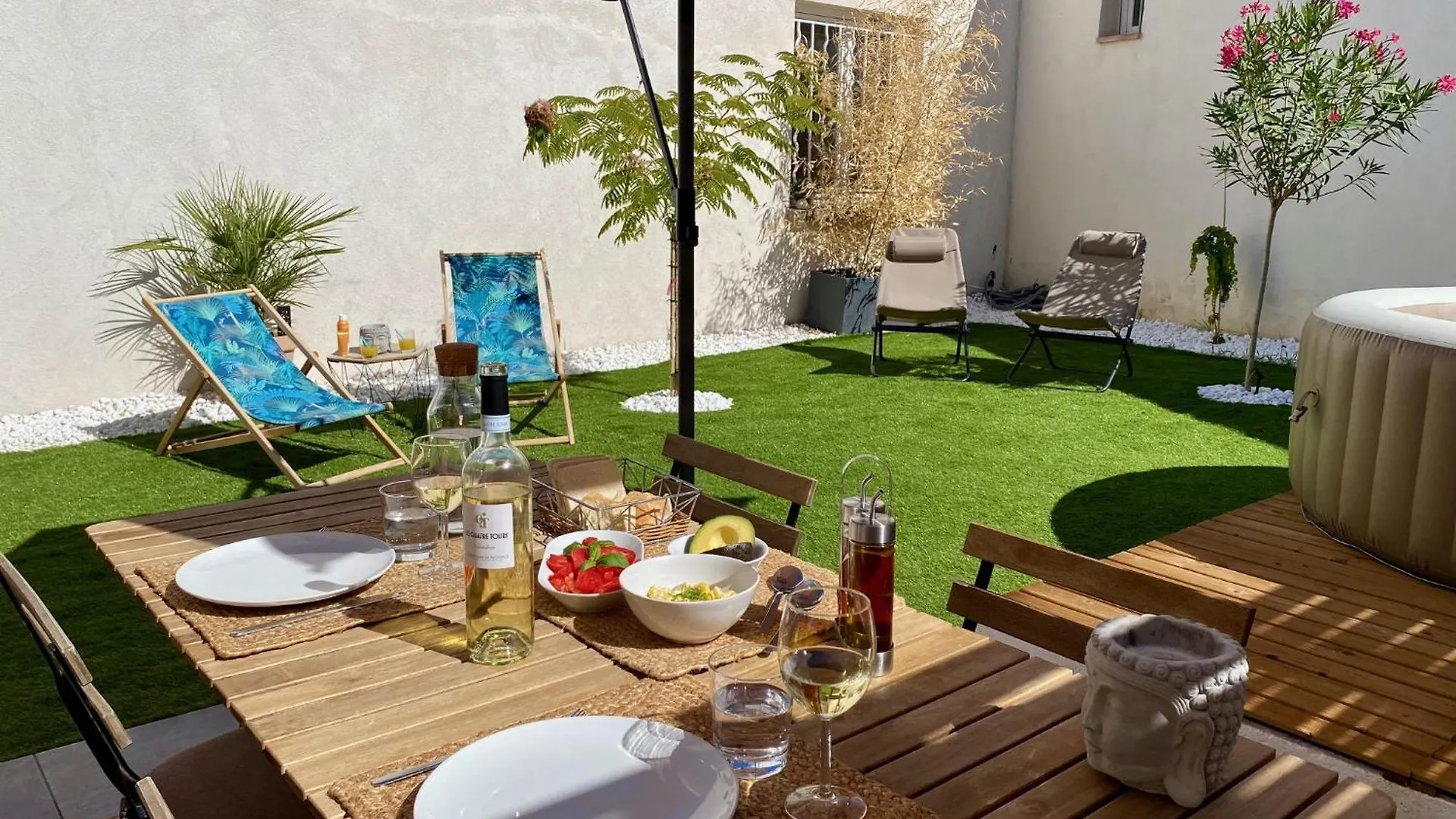 Tiny Harmony - Logement Confortable Avec Jardin Et Jacuzzi Prives Pres D'Aix En Provence Venelles Lejlighed